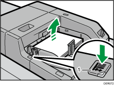 Multi bypass tray (Tray A) illustration numbered callout illustration
