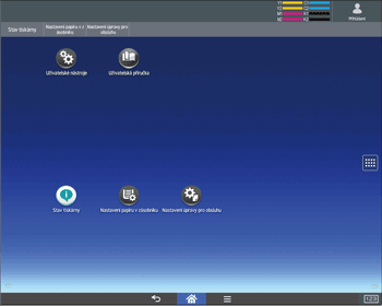 Ilustrace ovládacího panelu