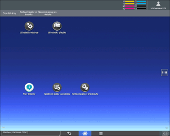 Ilustrace ovládacího panelu