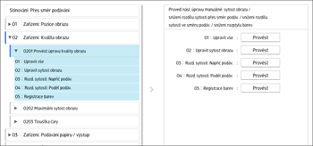 Ilustrace displeje ovládacího panelu