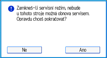 Ilustrace displeje ovládacího panelu