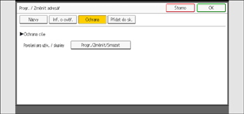 Ilustrace ovládacího panelu