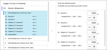 Operation panel screen illustration