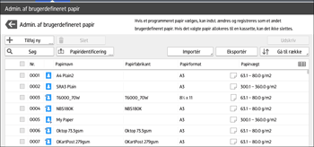 Operation panel screen illustration