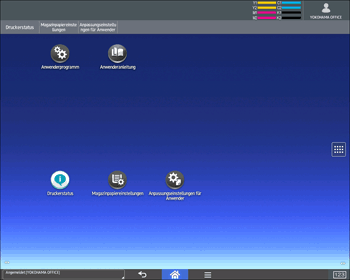 Abbildung Bedienfeld-Display