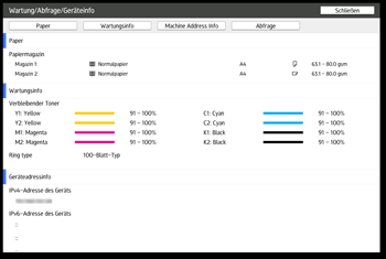 Abbildung Bedienfeld-Display