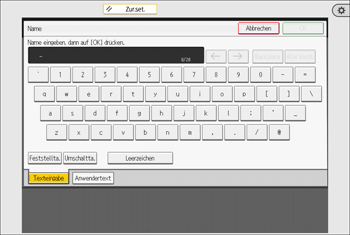 Abbildung Bedienfeld-Display