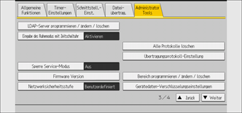 Abbildung Bedienfeld-Display