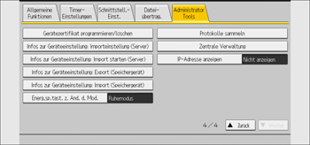 Abbildung Bedienfeld-Display