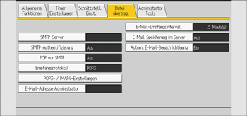 Abbildung Bedienfeld-Display