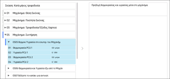Εικονα οθονης πινακα χειρισμου