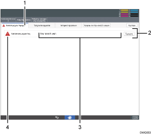 Απεικονιση οθονης λειτουργιας με αριθμημενες υποδειξεις