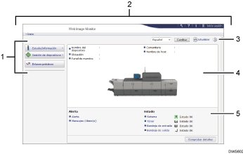 Ilustración de llamada numerada de ilustración de pantalla del navegador web