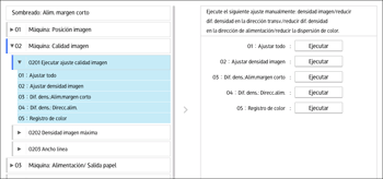 Ilustración de la pantalla del panel de mandos