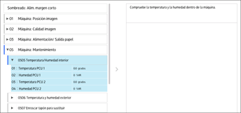 Ilustración de la pantalla del panel de mandos