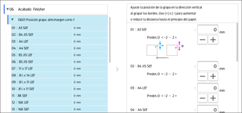 Ilustración de la pantalla del panel de mandos