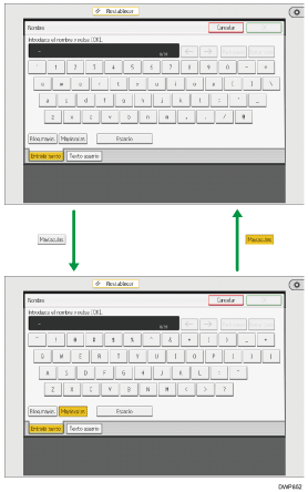 Ilustración de teclas