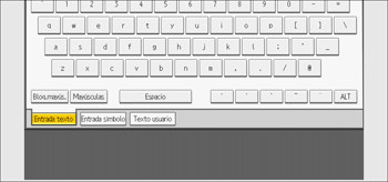 Ilustración de la pantalla del panel de mandos