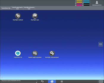 Käyttöpaneelin näyttö
