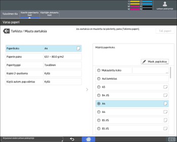 Käyttöpaneelin näyttö