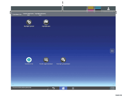Käyttöpaneelin numeroitu näyttö