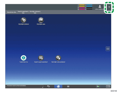 Käyttöpaneelin näyttö