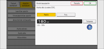 Käyttöpaneelin näyttö