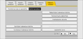 Käyttöpaneelin näyttö