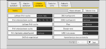 Käyttöpaneelin näyttö