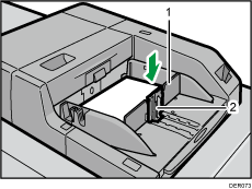 Illustration numérotée du multibypass (magasin A)