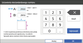 Ilustracja ekranu panela operacyjnego