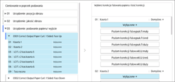 Ilustracja ekranu panela operacyjnego