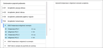 Ilustracja ekranu panela operacyjnego