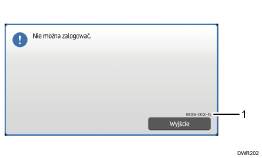 Ilustracja ekranu panela oznaczona numerowanymi odsyłaczami