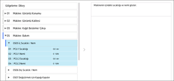 İşletim paneli ekran görseli
