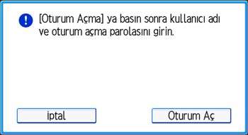 İşletim paneli ekran görseli