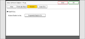 İşletim paneli ekran görseli