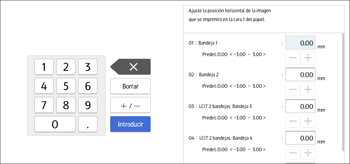 Ilustración de la pantalla del panel de mandos