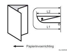 Illustratie van briefvouw naar binnen