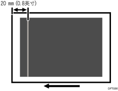 距离前端边缘20 mm内区域的水平条纹的插图