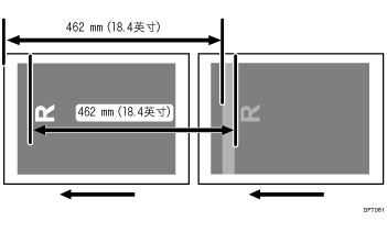 光泽不均插图：垂直进纸方向