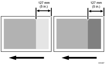 illustration of Uneven Density within 127 mm (5 inches) of the Trailing Edge