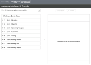 Abbildung Bedienfeld-Display
