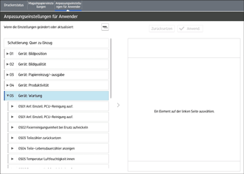Abbildung Bedienfeld-Display
