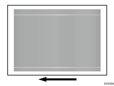 Illustrazione delle strisce bianche orizzontali sul bordo della carta