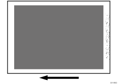 Illustrazione del bordo di coda della carta macchiato