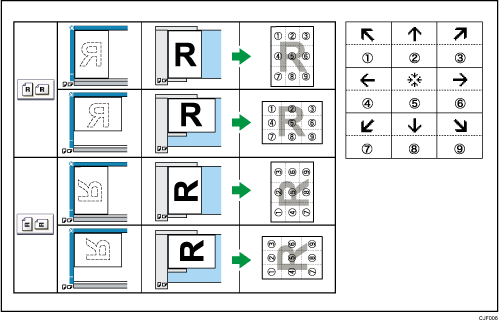 Illustration of stamp position