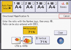 Operation panel screen illustration