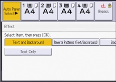 Operation panel screen illustration