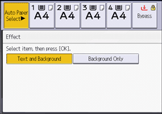 Operation panel screen illustration